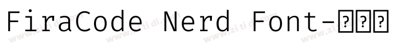 FiraCode Nerd Font字体转换